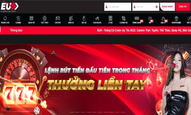 EU9 casino trực tuyến tặng tiền lớn