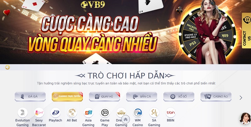 casino trực tuyến vuabai9 