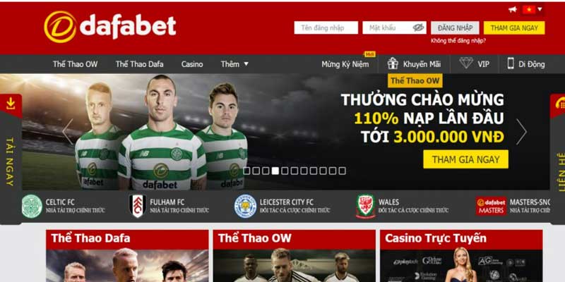 Dafabet web cờ bạc online uy tín