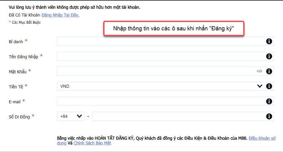 cách đăng ký M88 