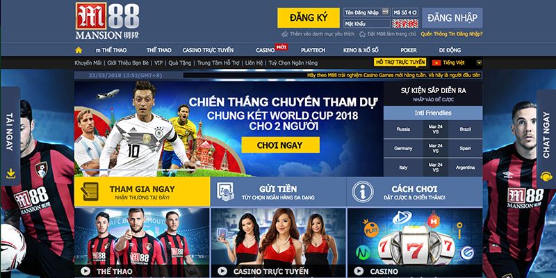 nhà cái đánh bài casino online M88 