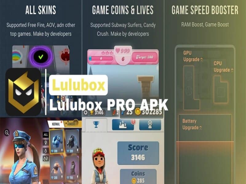 Lulubox pro apk 6.7 cho phép người chơi thực hiện mod các skin 