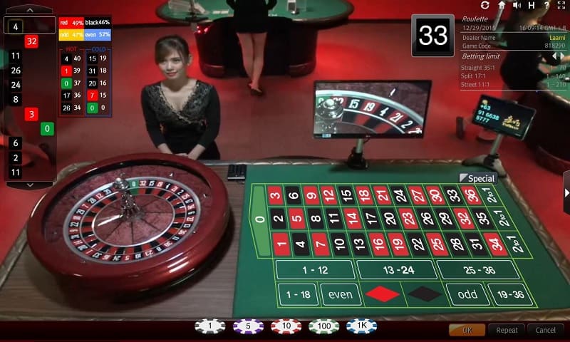 Chơi Roulette Win như cờ bạc