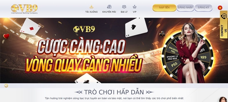 Nhà cái xóc đĩa online uy tín VB9