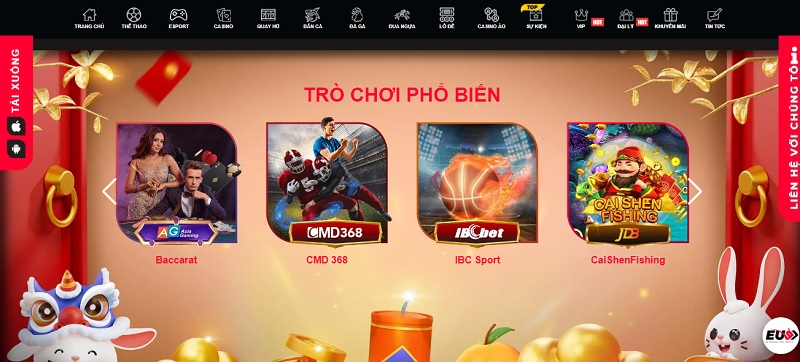 Nhà cái EU9 cập nhật game casino trực tuyến mới nhất