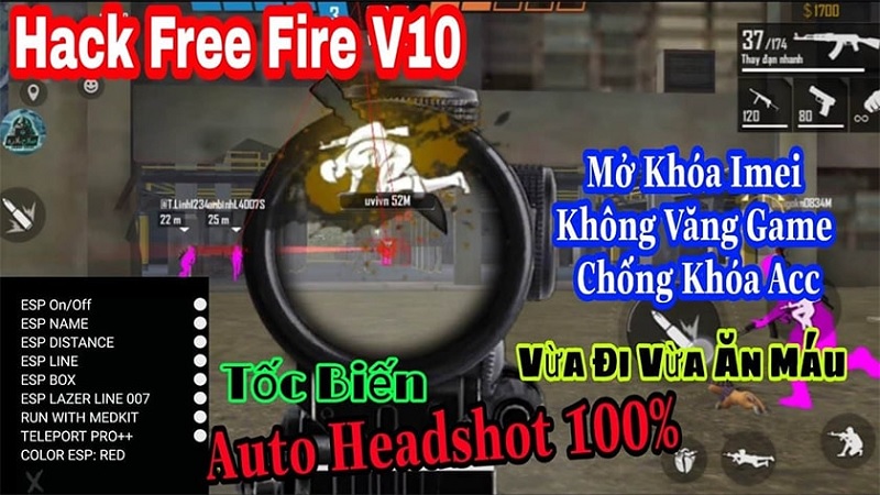 Tính năng nổi bật của bản hack Free Fire mới nhất