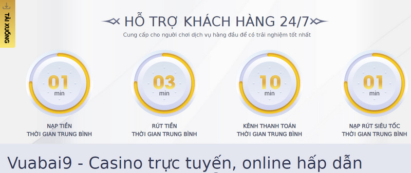 Nạp rút tại vuabai9